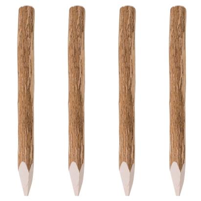 Stâlpi de gard ascuțiți, 4 buc., 90 cm, lemn de alun GartenMobel Dekor