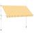 Copertină retractabilă manual, portocaliu și alb, 350 cm, dungi GartenMobel Dekor