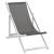 Scaune pliante de plajă, 2 buc., gri, aluminiu și textilenă GartenMobel Dekor