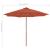Umbrelă de exterior cu stâlp din lemn, 300 cm, teracotă GartenMobel Dekor
