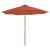 Umbrelă de exterior cu stâlp din lemn, 300 cm, teracotă GartenMobel Dekor
