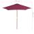 Umbrelă de soare de exterior, stâlp lemn, roșu bordo, 270 cm GartenMobel Dekor