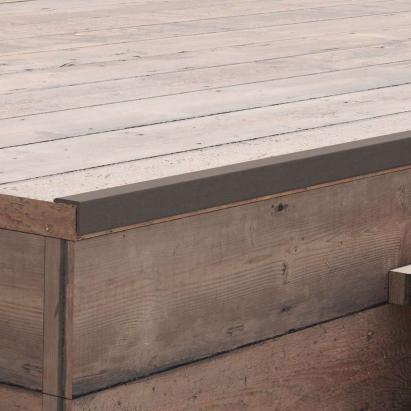 Margini cornier pentru terasă WPC, 5 buc, 170 cm, maro deschis GartenMobel Dekor