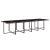 Set mobilier de exterior cu perne, 17 piese, maro, poliratan GartenMobel Dekor