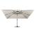 Umbrelă în consolă cu LED, stâlp din aluminiu nisipiu 400x300cm GartenMobel Dekor