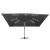 Umbrelă în consolă cu LED stâlp din aluminiu antracit 400x300cm GartenMobel Dekor