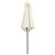 Umbrelă de soare grădină stâlp aluminiu alb nisipiu 270x246 cm GartenMobel Dekor