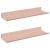 Raft suspendat Pe perete 2 pcs Roz 30 x 9 x 2,5 cm Oțel GartenMobel Dekor