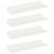 Raft suspendat Pe perete 4 pcs Alb 30 x 9 x 2,5 cm Oțel GartenMobel Dekor