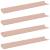 Raft suspendat Pe perete 4 pcs Roz 60 x 9 x 2,5 cm Oțel GartenMobel Dekor