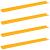 Raft suspendat 4 pcs Galben muștar 100 x 9 x 2,5 cm Oțel GartenMobel Dekor