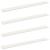 Raft suspendat Pe perete 4 pcs Alb 100 x 9 x 2,5 cm Oțel GartenMobel Dekor