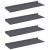 Raft suspendat Pe perete 4 pcs Antracit 60 x 18 x 2,5 cm Oțel GartenMobel Dekor