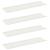 Raft suspendat Pe perete 4 pcs Alb 80 x 18 x 2,5 cm Oțel GartenMobel Dekor