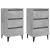 Noptiere cu picioare metalice, 2 buc. gri beton, 40x35x69 cm GartenMobel Dekor