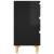 Servantă, negru extralucios, 60x35x69 cm, PAL GartenMobel Dekor