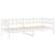 Pat de zi fără saltea, alb, 80x200 cm, lemn masiv pin GartenMobel Dekor