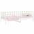 Pat de zi fără saltea, alb, 90x190 cm, lemn masiv pin GartenMobel Dekor