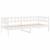Pat de zi fără saltea, alb, 90x190 cm, lemn masiv pin GartenMobel Dekor