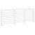 Mască pentru calorifer, alb, 210x21x85 cm, lemn masiv de pin GartenMobel Dekor