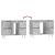 Dulap pentru baie, gri beton, 80x33x60 cm, lemn compozit GartenMobel Dekor