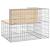 Bancă de grădină design gabion, 92x71x65,5cm, lemn masiv de pin GartenMobel Dekor
