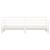 Pat de zi cu extensie, alb, 90x200 cm, lemn masiv de pin GartenMobel Dekor