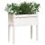 Jardinier de grădină cu picioare, alb, 70x31x70 cm, lemn masiv GartenMobel Dekor