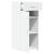 Dulap, alb, 40x42,5x93 cm, lemn prelucrat GartenMobel Dekor