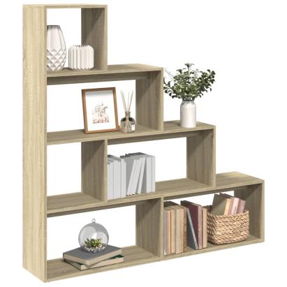 Bibliotecă/separator cameră stejar sonoma 143,5x29x143,5cm lemn GartenMobel Dekor