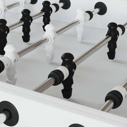 Jucători de masă de fotbal 24 pcs Negru și Alb HIPS GartenMobel Dekor