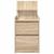 Noptiere cu 2 sertare 2 buc Stejar Sonoma 38x34x80 cm GartenMobel Dekor
