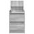 Noptiere cu 2 sertare 2 buc Gri Sonoma 38x34x80 cm GartenMobel Dekor