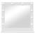 Oglindă de toaletă Dreptunghiular Alb 60 x 55 x 18 cm GartenMobel Dekor