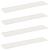Raft suspendat Pe perete 4 pcs Alb 100 x 18 x 2,5 cm Oțel GartenMobel Dekor