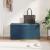 Taburet albastru 81 x 41 x 40 cm Catifea și lemn stratificat GartenMobel Dekor