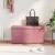 Taburet Roz 81 x 41 x 40 cm Catifea și lemn stratificat GartenMobel Dekor