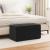 Taburet Negru 81 x 41 x 40 cm Catifea și lemn stratificat GartenMobel Dekor