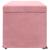 Taburet Roz 101 x 41 x 40 cm Catifea și lemn stratificat GartenMobel Dekor