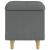 Ottomană de depozitare Gri închis 40 x 40 x 45 cm țesătură GartenMobel Dekor