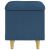 Ottomană de depozitare albastru 40 x 40 x 45 cm țesătură GartenMobel Dekor