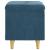 Ottomană de depozitare albastru 40 x 40 x 45 cm Catifea GartenMobel Dekor