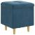 Ottomană de depozitare albastru 40 x 40 x 45 cm Catifea GartenMobel Dekor