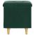 Ottomană de depozitare Verde închis 40 x 40 x 45 cm Catifea GartenMobel Dekor