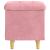 Ottomană de depozitare cu pernă Roz 40 x 40 x 45 cm Catifea GartenMobel Dekor