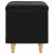 Ottomană de depozitare cu pernă Negru 40 x 40 x 45 cm Catifea GartenMobel Dekor