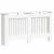 Capac pentru radiator Alb lucios 152 x 19 x 81,5 cm GartenMobel Dekor