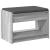 Bancă pentru hol cu pernă cu raft Sonoma gri 63 x 38 x 45 cm GartenMobel Dekor
