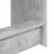 Birou pentru pat Gri din beton 100 x 45 x 75 cm Lemn compozit GartenMobel Dekor