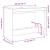 Birou pentru pat Stejar fumuriu 100 x 45 x 75 cm Lemn compozit GartenMobel Dekor